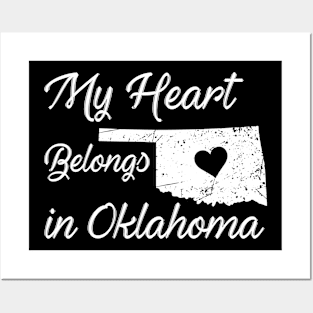 My Heart Belongs in Oklahoma Posters and Art